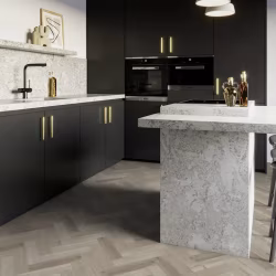 Кварцвиниловая плитка Invictus клеевая Maximus Parquet Highland Oak Canyon венгерская елка 406×102×2,5
