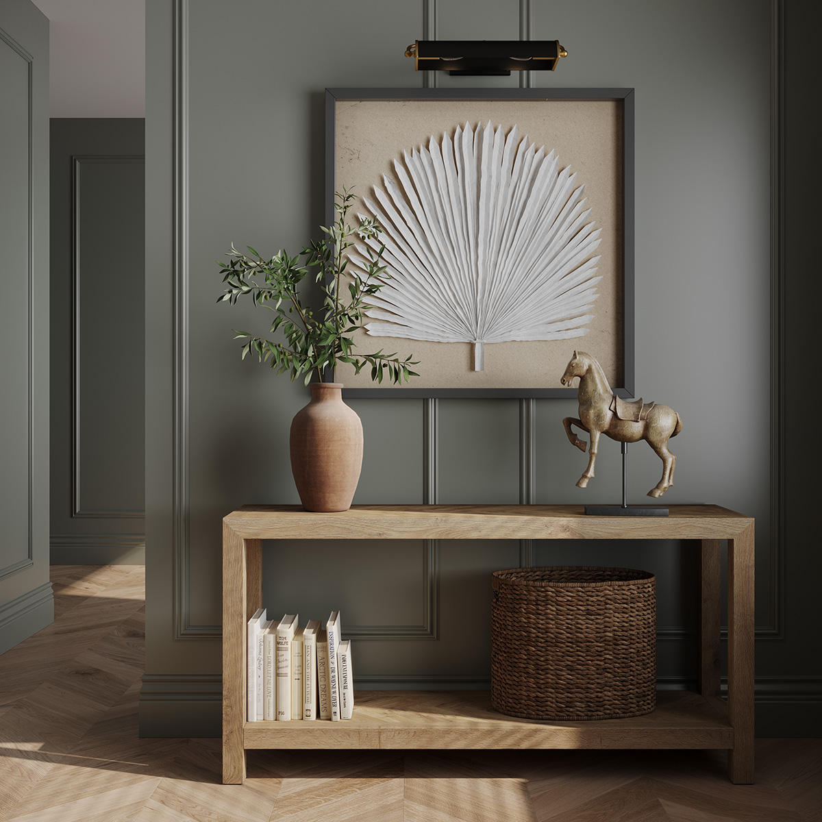 Молдинг Ultrawood White U 0002 p 2000×45×14 фото в интерьере