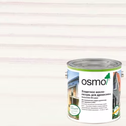 Масло-лазурь для дерева Osmo Holz-Schutz Ol Lasur цвет 900 Белый шелковисто-матовое 0,22 л