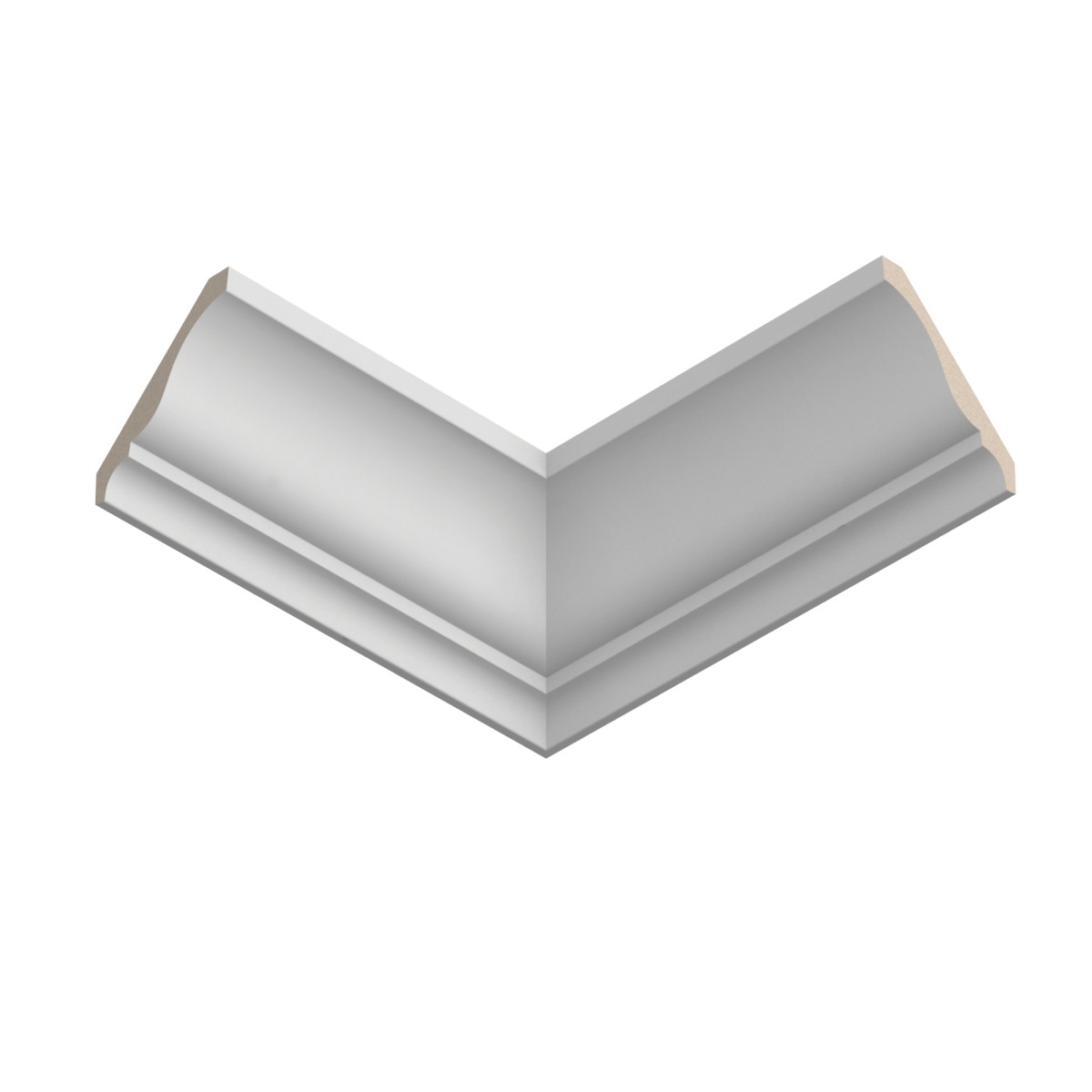 Потолочный плинтус под покраску Ultrawood CR 0001 i 2000×75×80