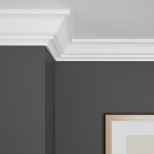 Потолочный плинтус под покраску Ultrawood CR 0001 i 2000×75×80