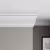 Потолочный плинтус под покраску Ultrawood CR 0022 i 2000×62×170 фото в интерьере