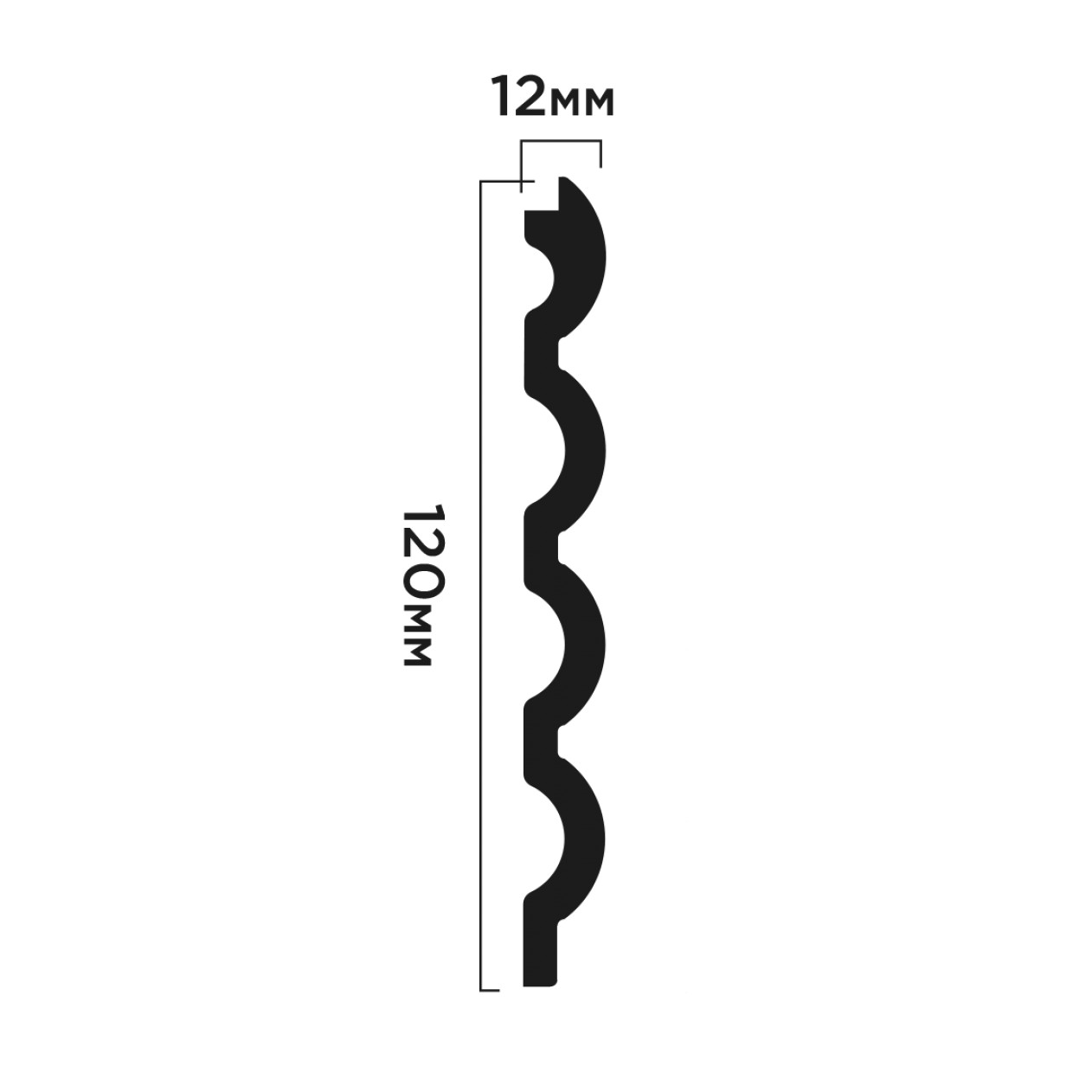 Стеновая панель Hiwood LV140 BR496 2700×120×12