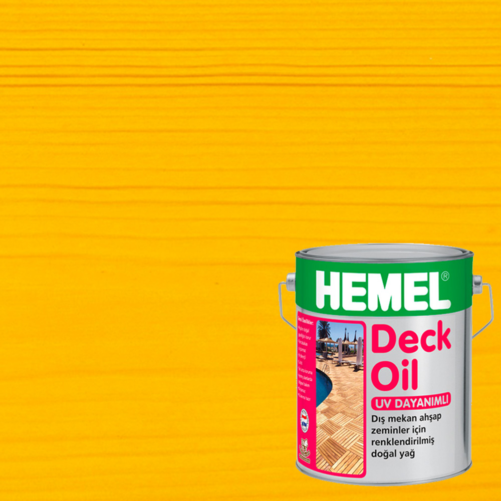 Масло для террас Hemel Deck Oil цвет 3111Н Лимонный матовое 0,18 л