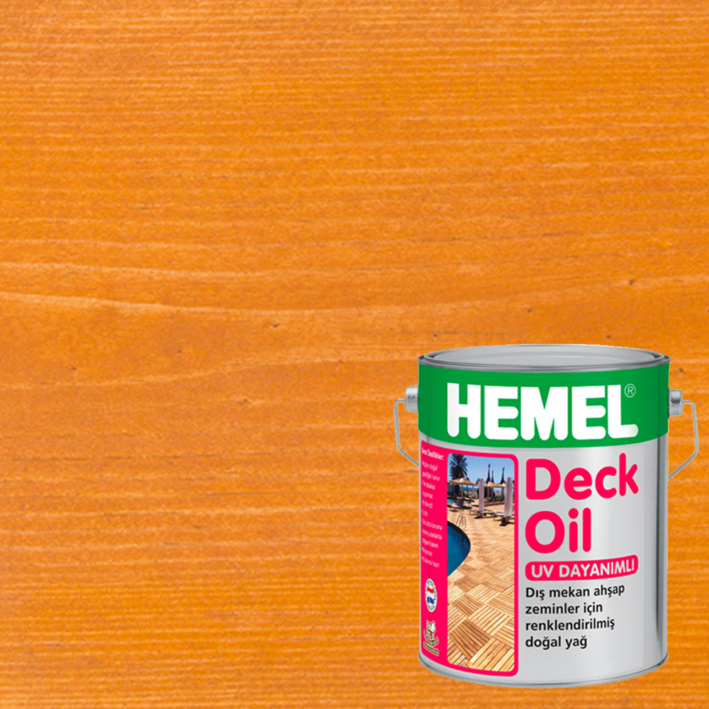 Масло для террас Hemel Deck Oil цвет 3112Н Ироко матовое 0,18 л