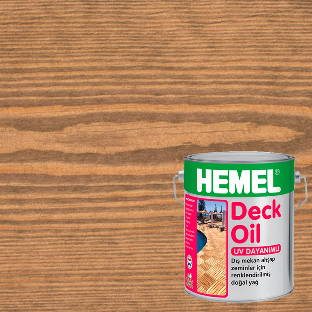 Масло для террас Hemel Deck Oil цвет 3119Н Орех матовое 0,18 л