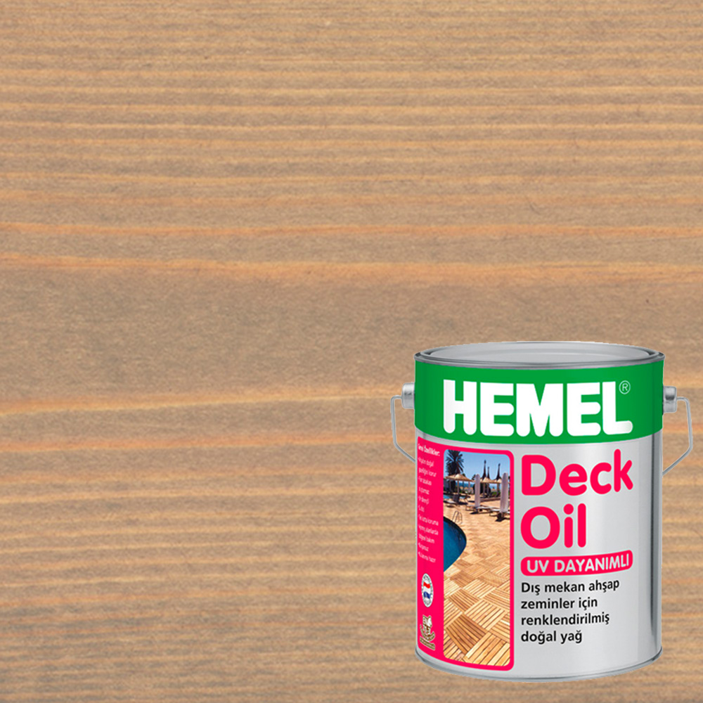 Масло для террас Hemel Deck Oil цвет 3114Н Серый базальт матовое 2,5 л