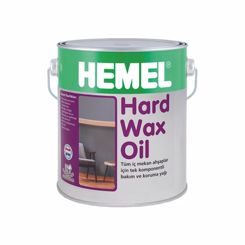Масло с твердым воском для дерева Hemel Hardwax Oil 3000Н Бесцветное матовое 2,37 л
