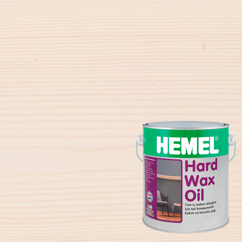 Масло с твердым воском для дерева Hemel Hardwax Oil цвет 3011Н Белый матовое 0,18 л Масло с твердым воском для дерева Hemel Hardwax Oil цвет 3011Н Белый матовое 0,18 л