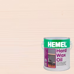 Масло с твердым воском для дерева Hemel Hardwax Oil цвет 3011Н Белый матовое 0,18 л