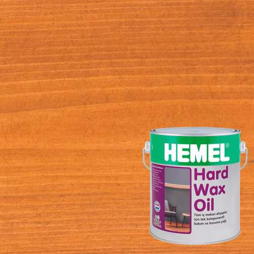 Масло с твердым воском для дерева Hemel Hardwax Oil цвет 3016Н Кедр матовое 0,18 л