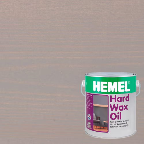 Масло с твердым воском для дерева Hemel Hardwax Oil цвет 3017Н Пепельный матовое 0,18 л