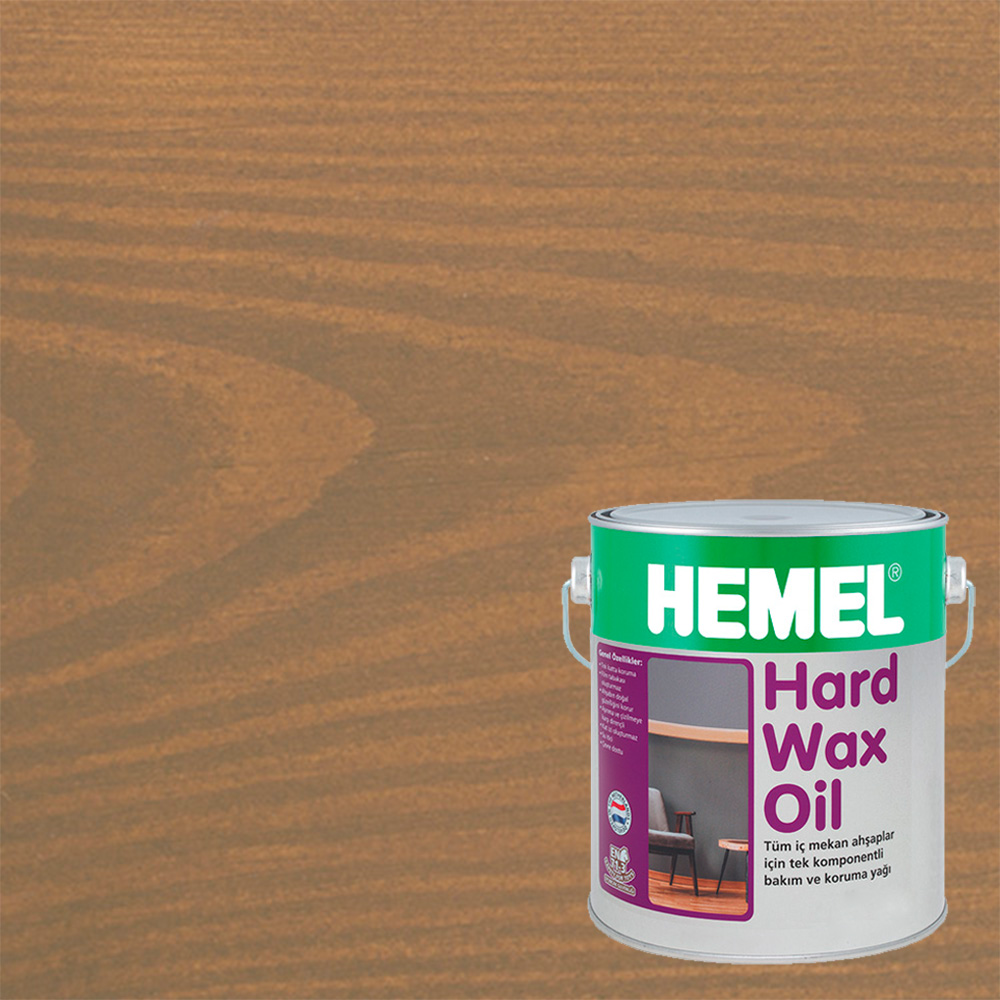 Масло с твердым воском для дерева Hemel Hardwax Oil цвет 3013Н Хаки матовое 2,5 л