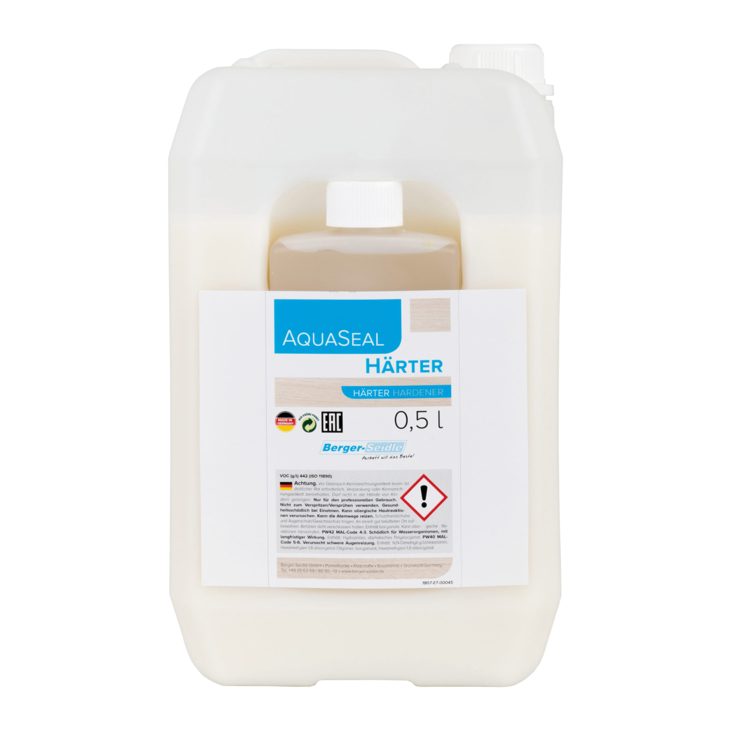 Лак для паркета Berger-Seidle AquaSeal CeramicStar 2K матовый 5,5 л