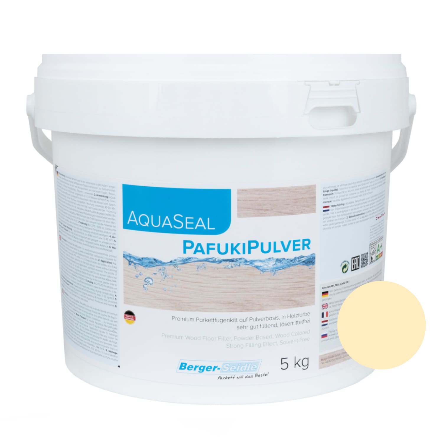 Шпатлевка для паркета Berger-Seidle AquaSeal PafukiPulver цвет Ahom Клен, Ясень, Сосна 5 кг
