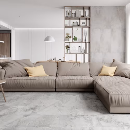 Кварцвиниловая плитка Vinilam клеевая Ceramo Stone Glue Адриатический Серый 91901 950×475×2,5