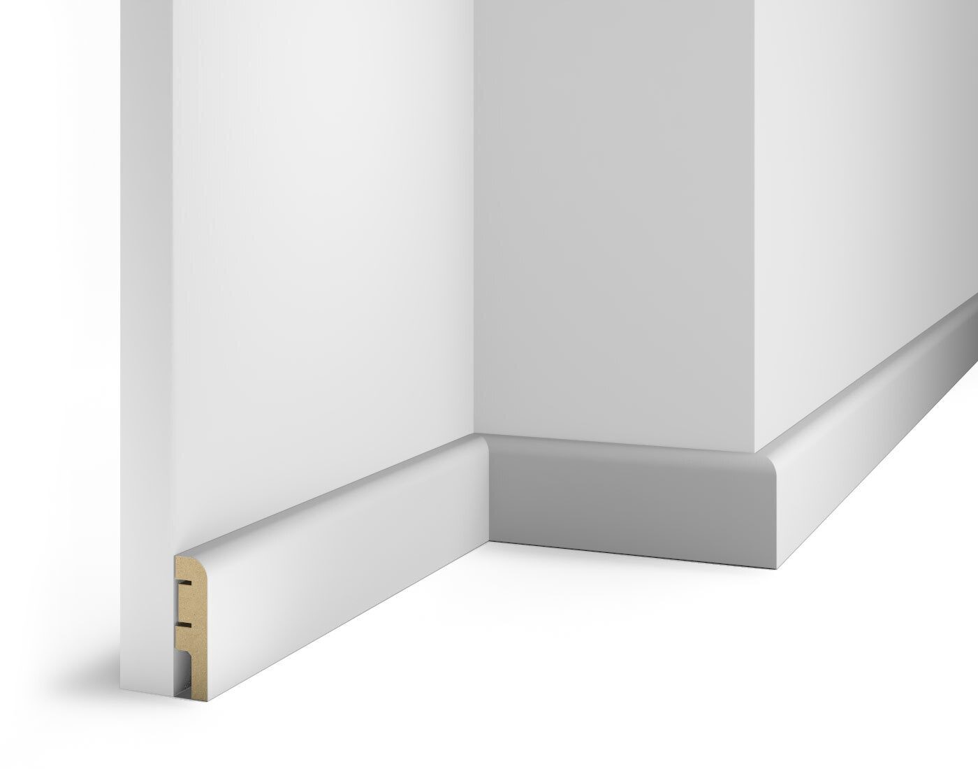 Плинтус МДФ под покраску Cosca Decor AP02 2400×60×16