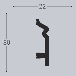 Плинтус под покраску Bello Deco П2 2000×80×22