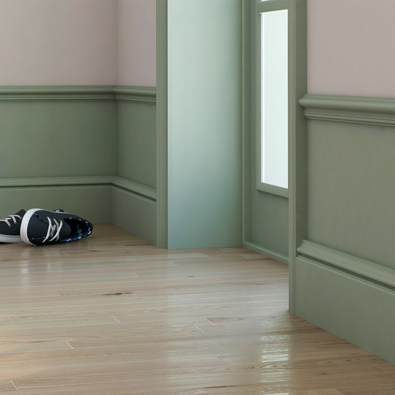 Плинтус под покраску Bello Deco П9 2000×140×22 фото в интерьере