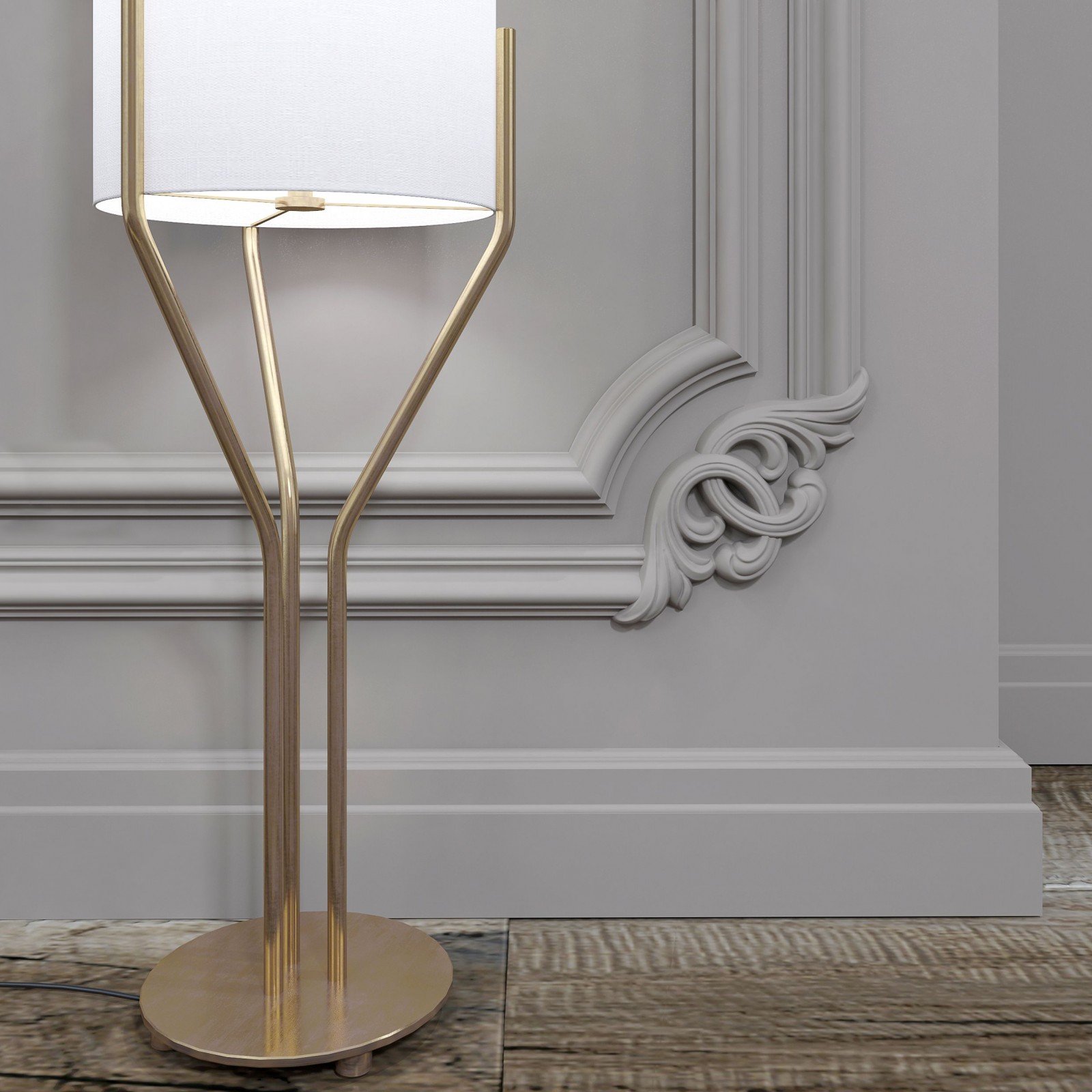 Плинтус под покраску Bello Deco П10 2000×100×20 фото в интерьере