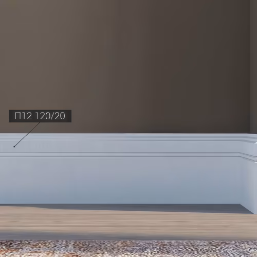 Плинтус под покраску Bello Deco П12 2000×120×20
