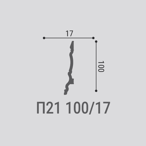 Плинтус под покраску Bello Deco П21 2000×100×17