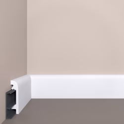 Плинтус под покраску с монтажной планкой Bello Deco П16 2000×80×19