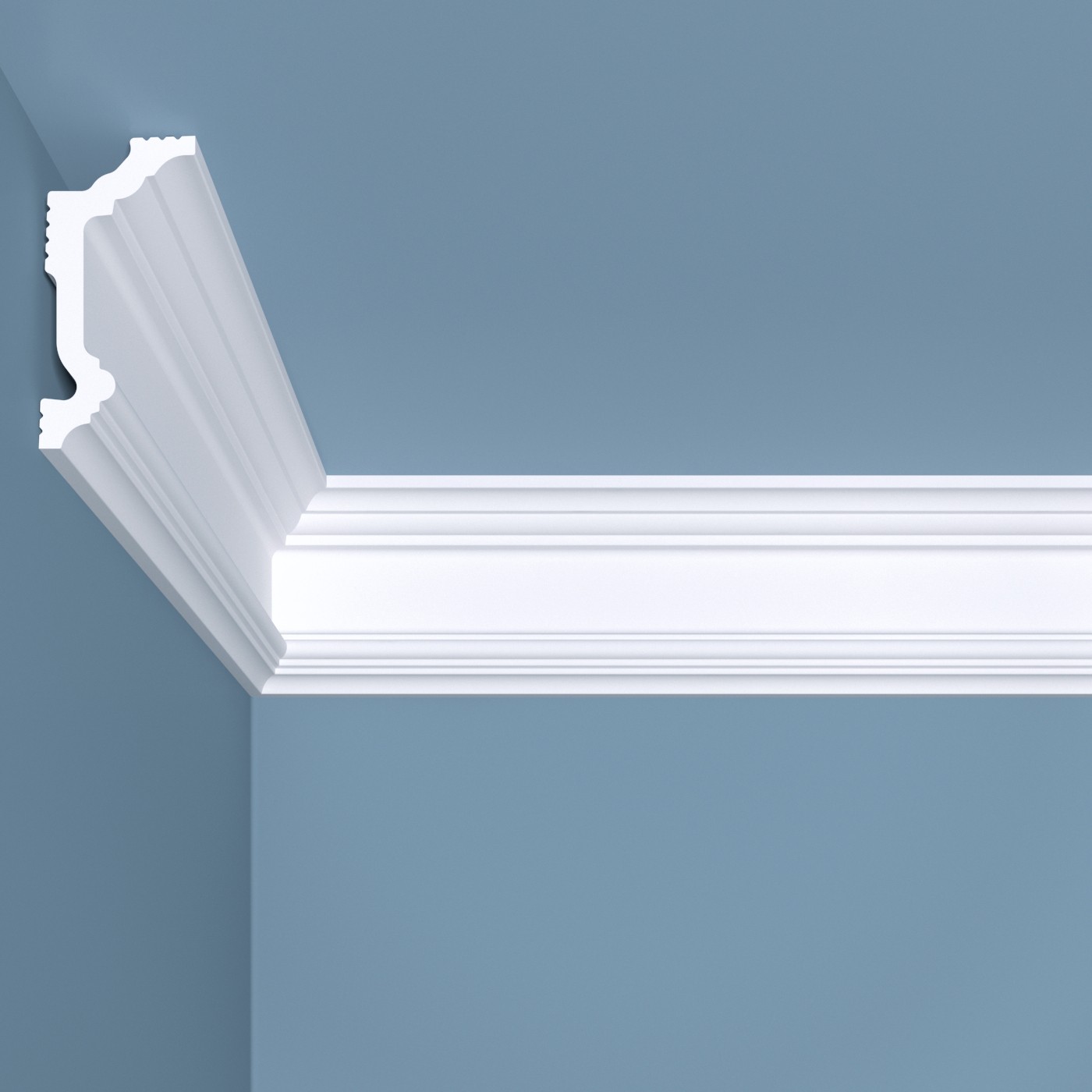 Потолочный плинтус под покраску Bello Deco К5 2000×35×70