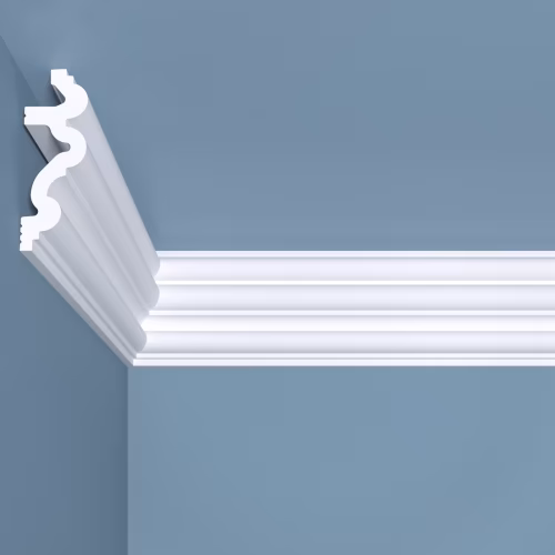 Потолочный плинтус под покраску Bello Deco К6 2000×30×80