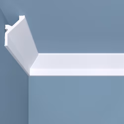 Потолочный плинтус под покраску Bello Deco К12 2000×40×60