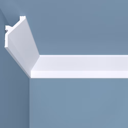 Потолочный плинтус под покраску Bello Deco К12 2000×40×60