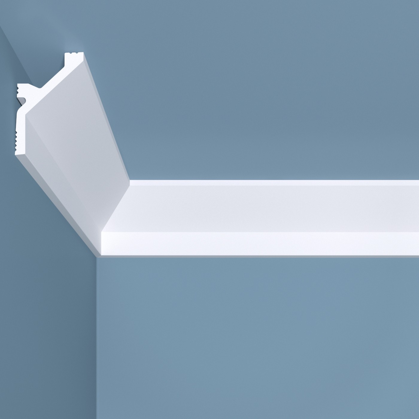 Потолочный плинтус под покраску Bello Deco К12 2000×40×60