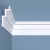 Потолочный плинтус под покраску Bello Deco K13H с подсветкой 2000×40×100
