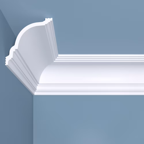 Потолочный плинтус под покраску Bello Deco К16 2000×80×80