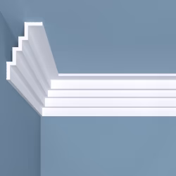 Потолочный плинтус под покраску Bello Deco К17 2000×50×80