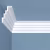 Потолочный плинтус под покраску Bello Deco К17 2000×50×80