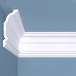 Потолочный плинтус под покраску Bello Deco К21 2000×50×120
