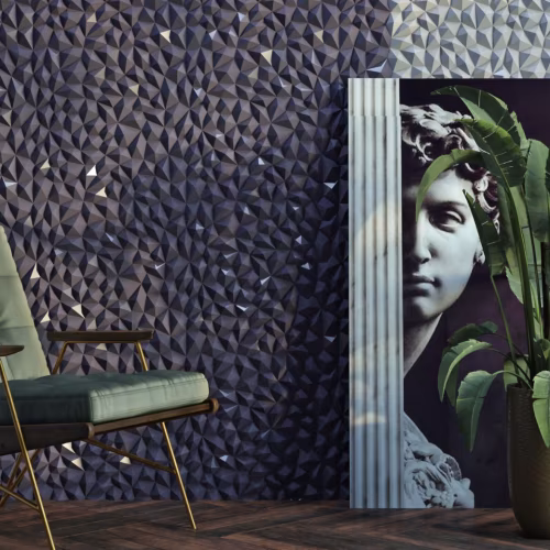 Стеновая панель 3D под покраску Bello Deco СП 15 500×500×22