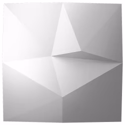 Стеновая панель 3D под покраску Bello Deco СП 16 500×500×50