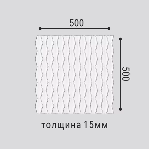 Стеновая панель под покраску Bello Deco СП 17 500×500×15
