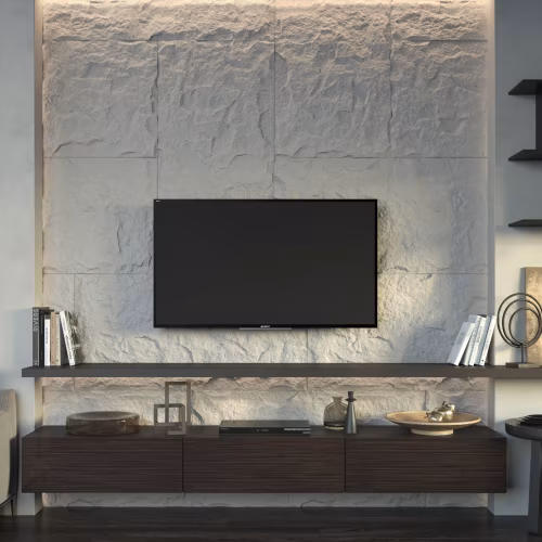 Стеновая панель 3D под покраску Bello Deco А005-1 PU 1200×600×30