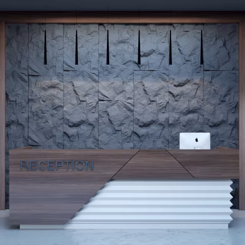 Стеновая панель 3D под покраску Bello Deco С001-1 PU 1200×600×60