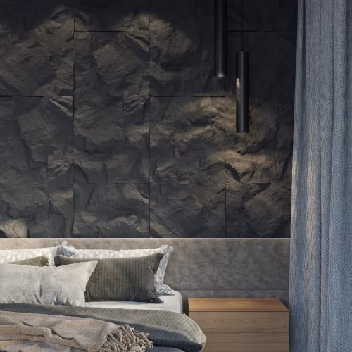 Стеновая панель 3D под покраску Bello Deco С001-1 PU 1200×600×60