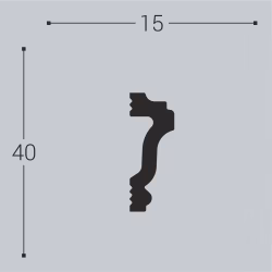 Молдинг под покраску Bello Deco М4 2000×40×15