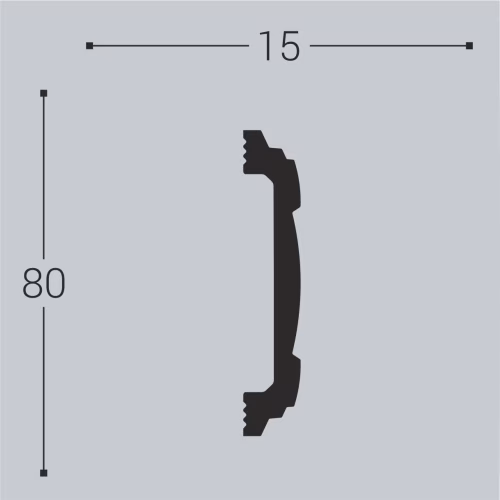 Молдинг под покраску Bello Deco М8 2000×80×15