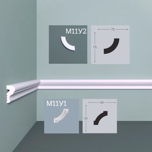 Молдинг под покраску Bello Deco М11 2000×25×12