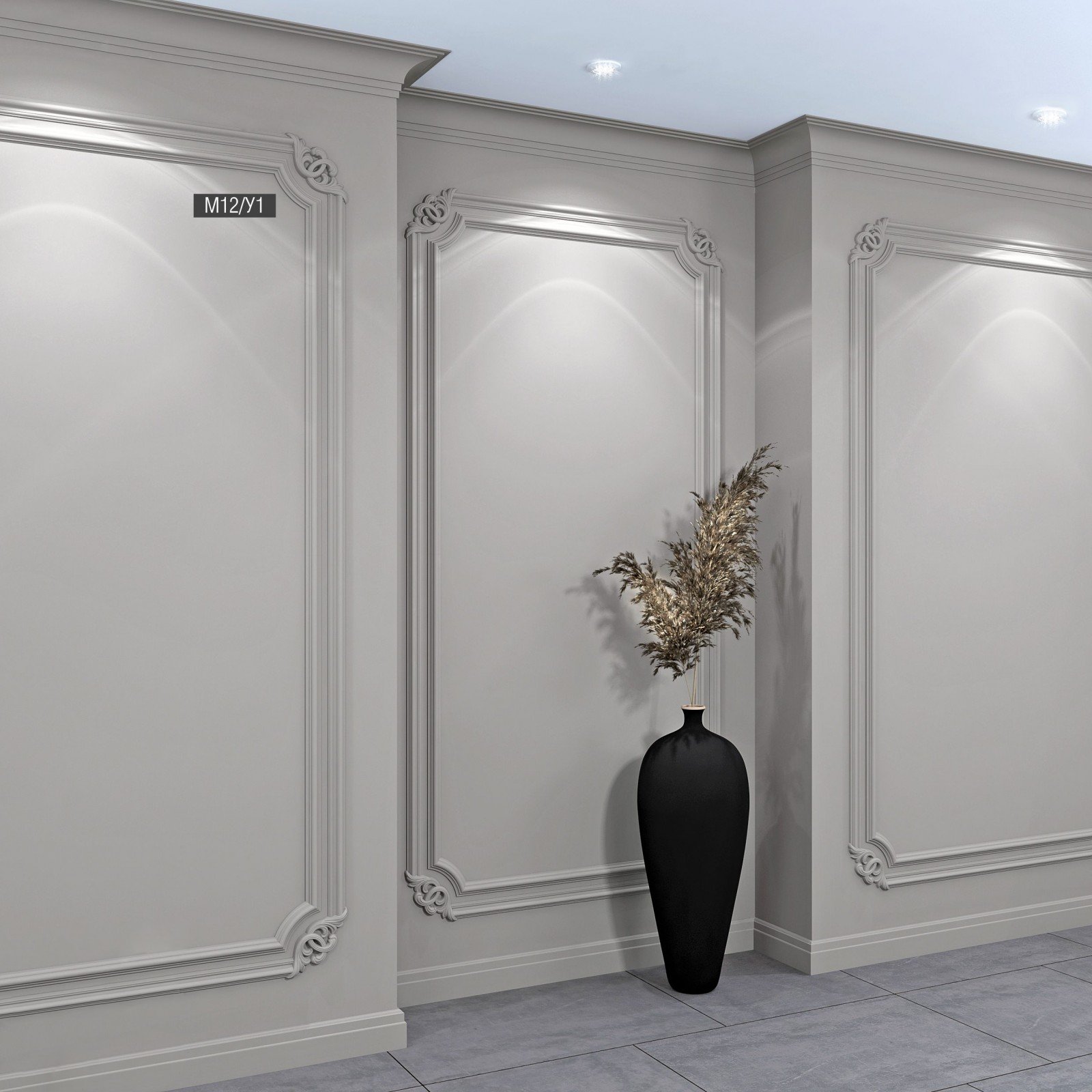 Молдинг под покраску Bello Deco М12 2000×40×20 фото в интерьере