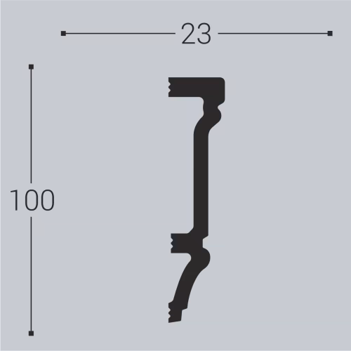 Молдинг под покраску Bello Deco М13 2000×100×23