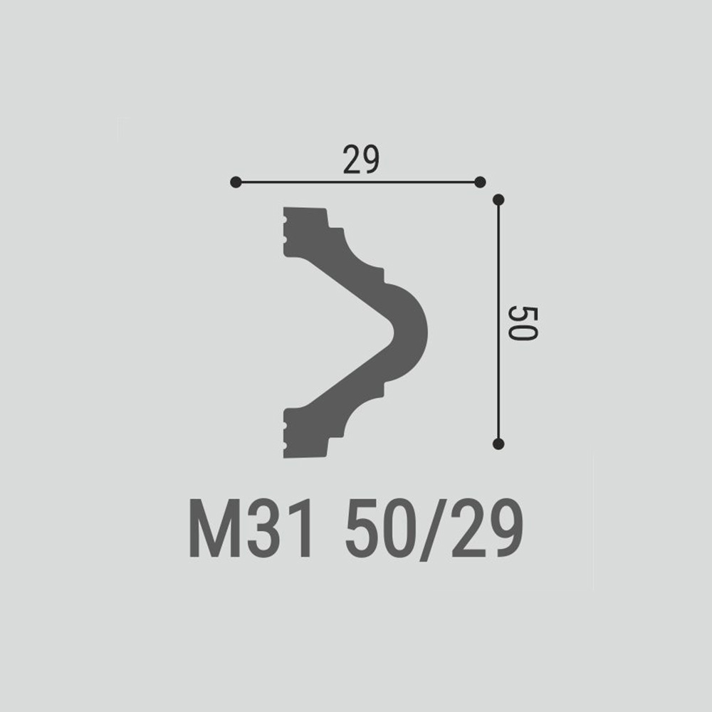 Молдинг под покраску Bello Deco М31 2000×50×29