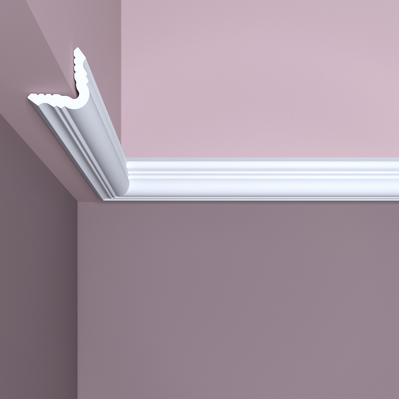 Молдинг угловой под покраску Bello Deco У2 2000×30×30